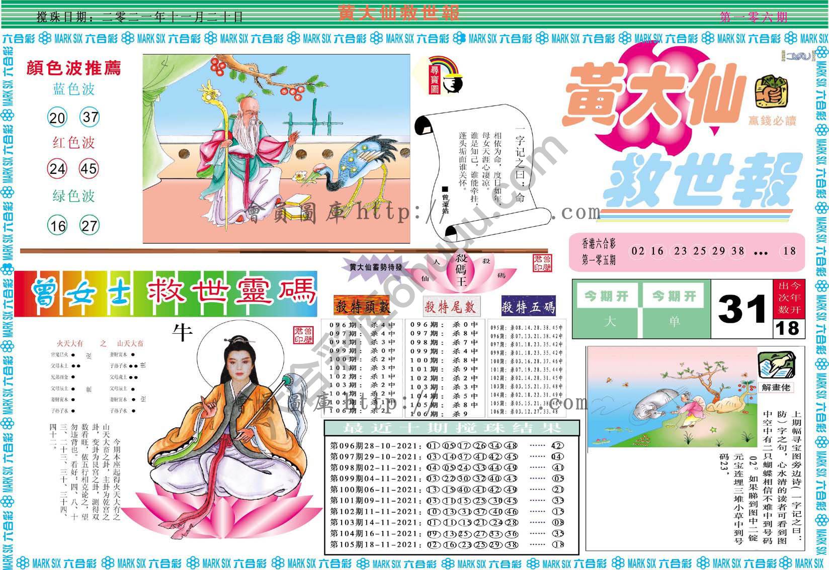 黄大仙救世报