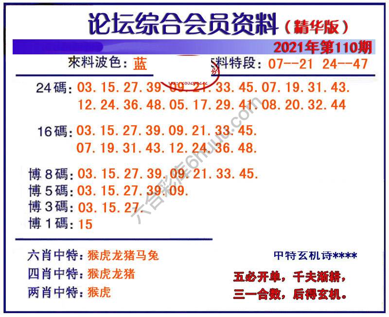 综合会员资料