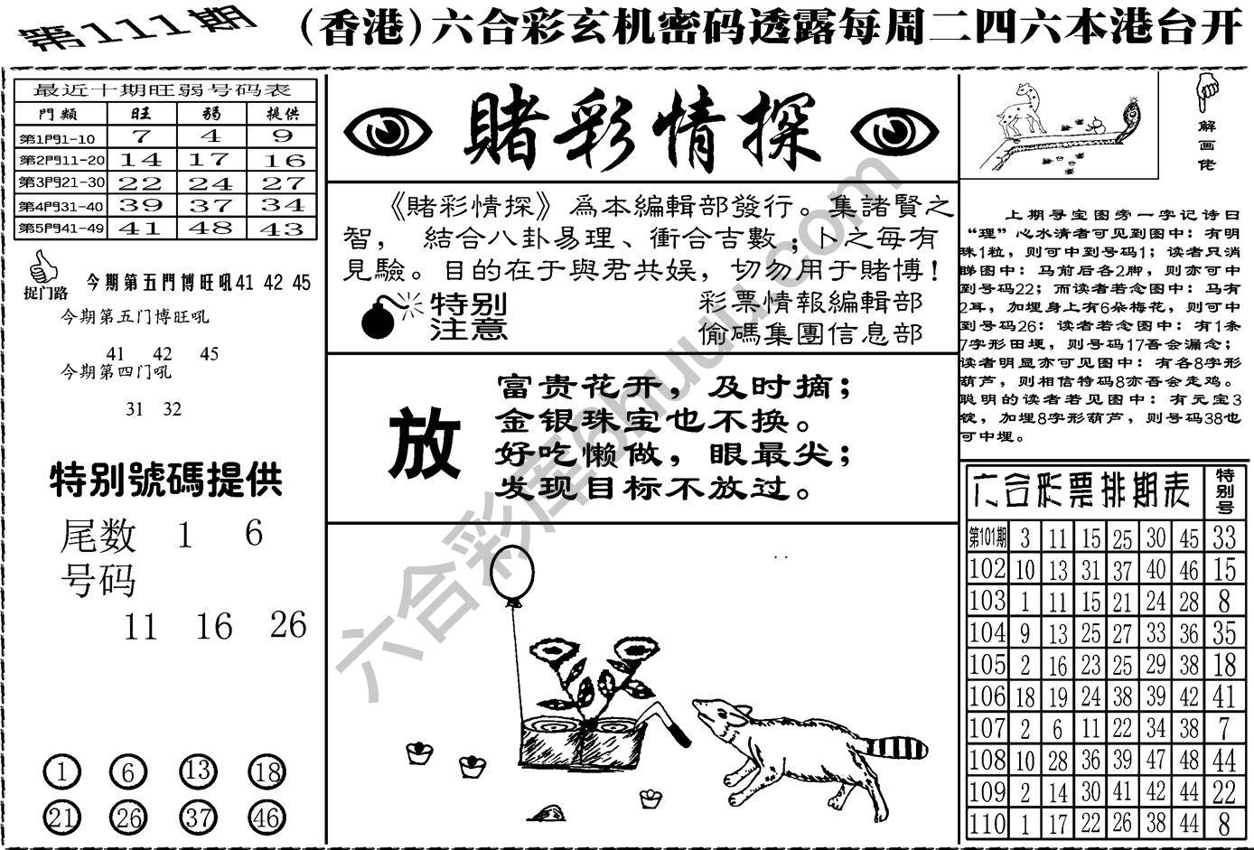 赌彩情探