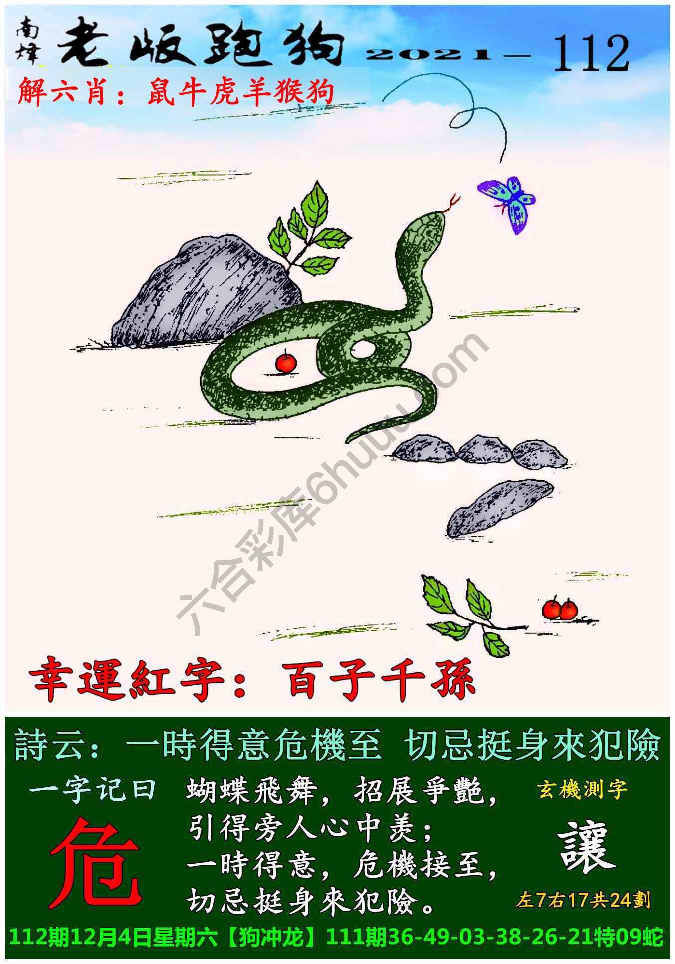 老版跑狗图