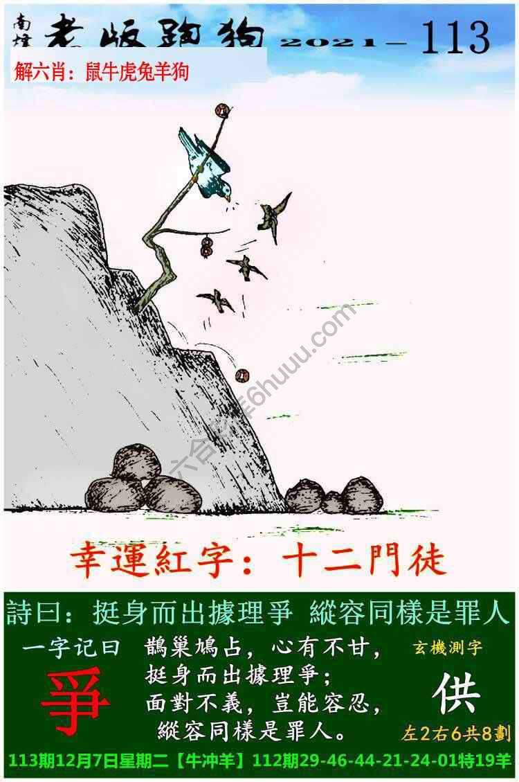 老版跑狗图