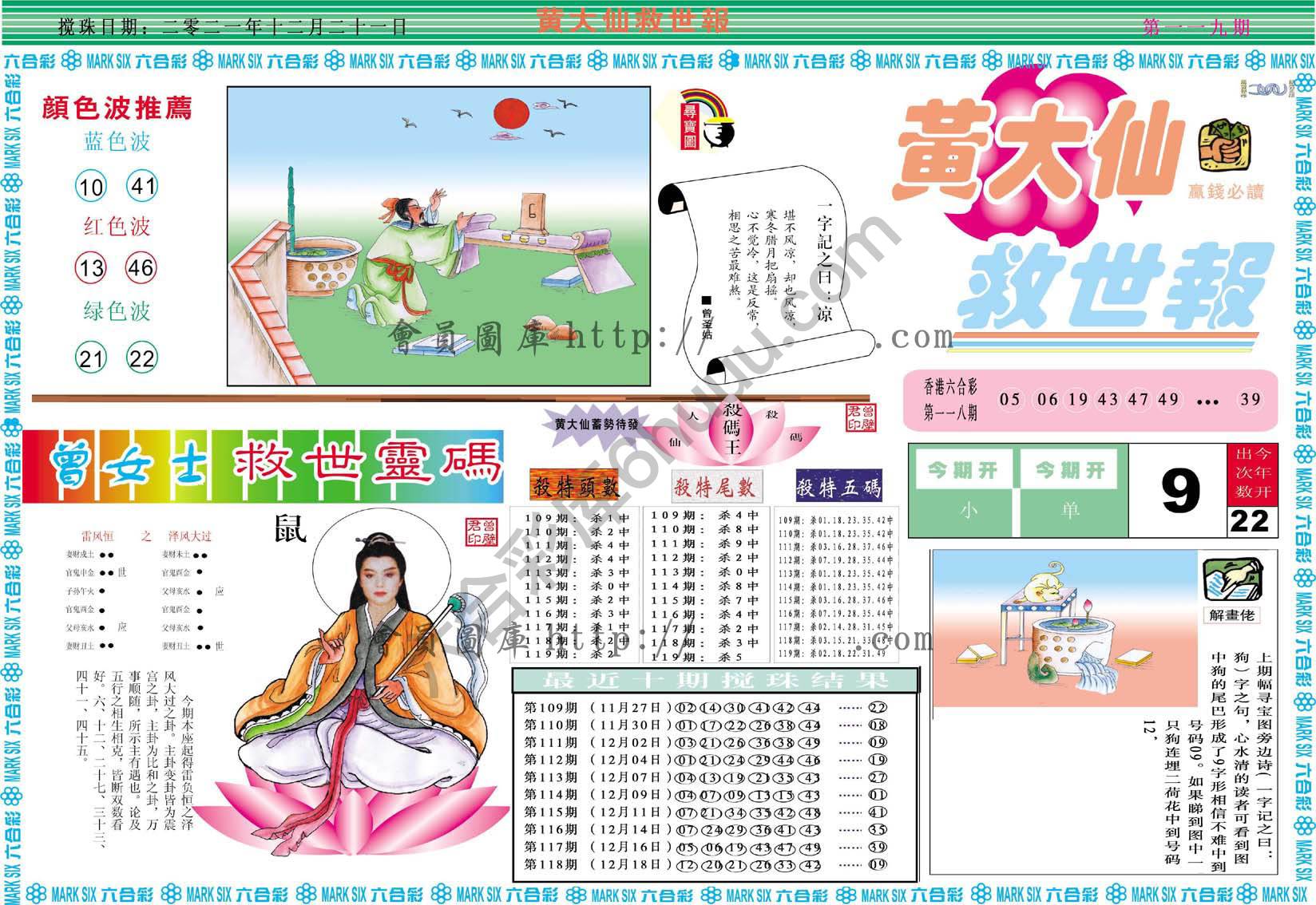 黄大仙救世报