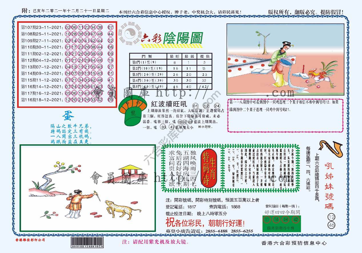 六彩阴阳图