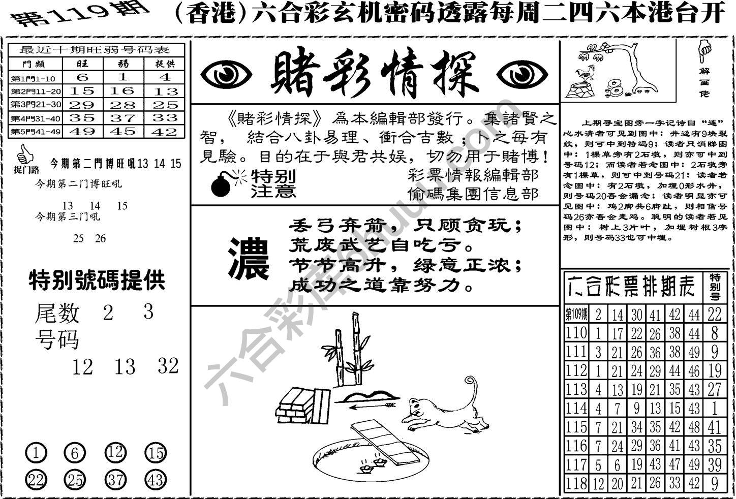 赌彩情探