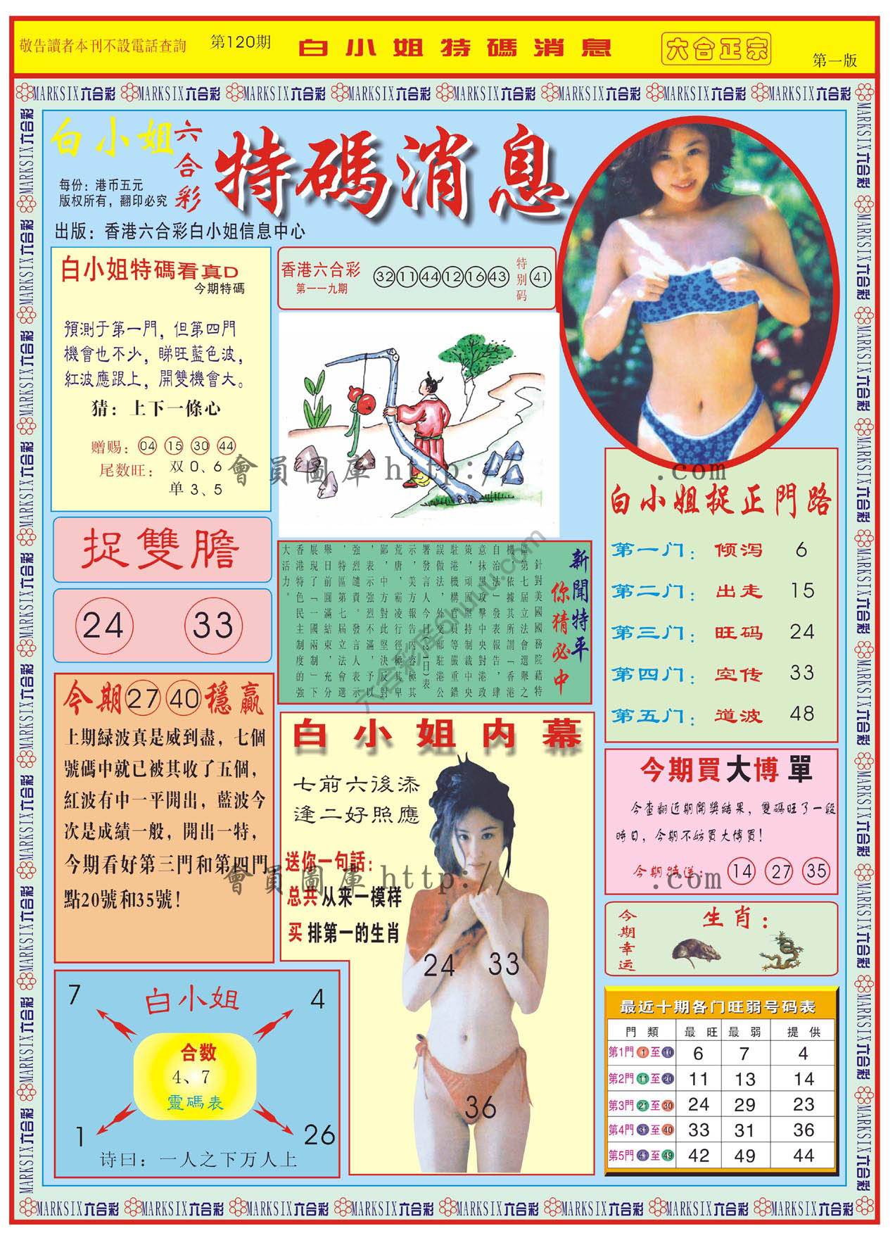 白小姐特码消息