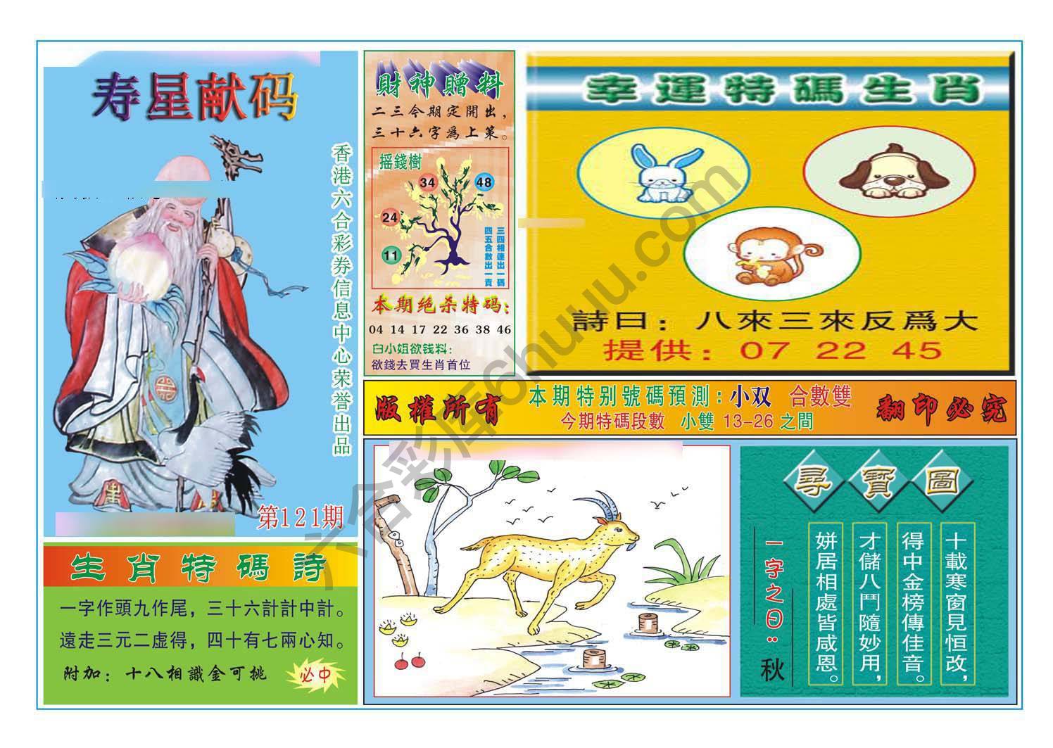 寿星献码