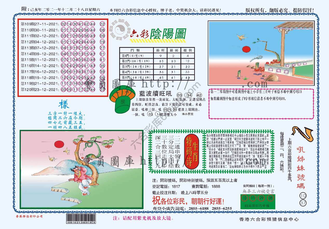六彩阴阳图