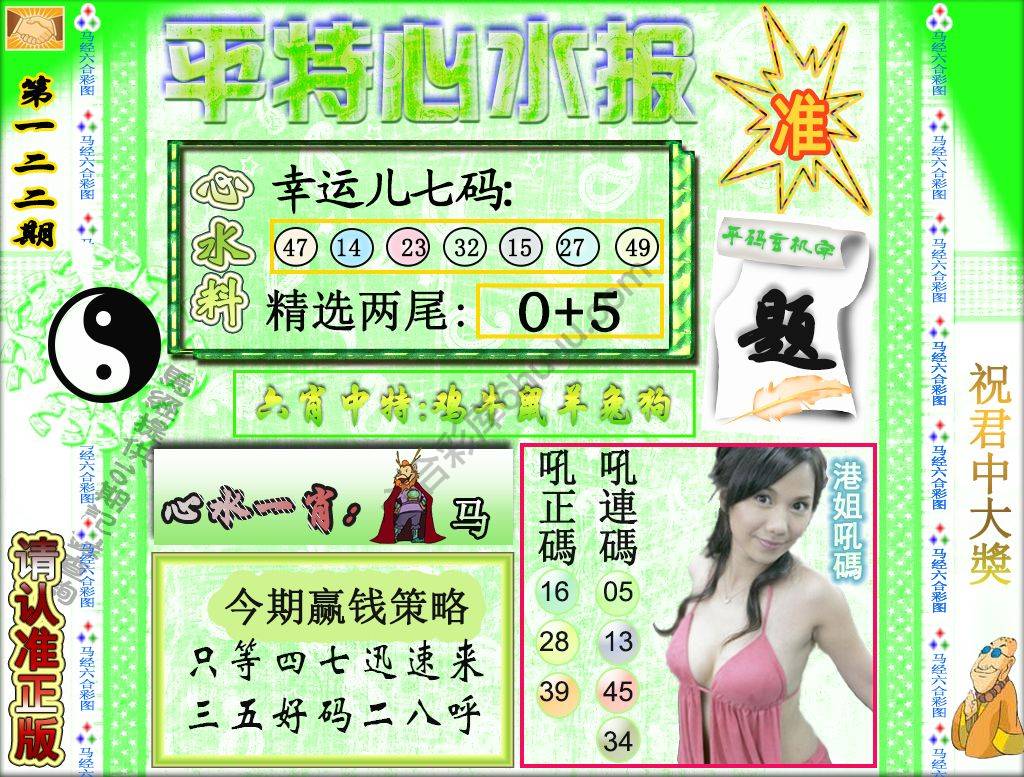 平特心水报