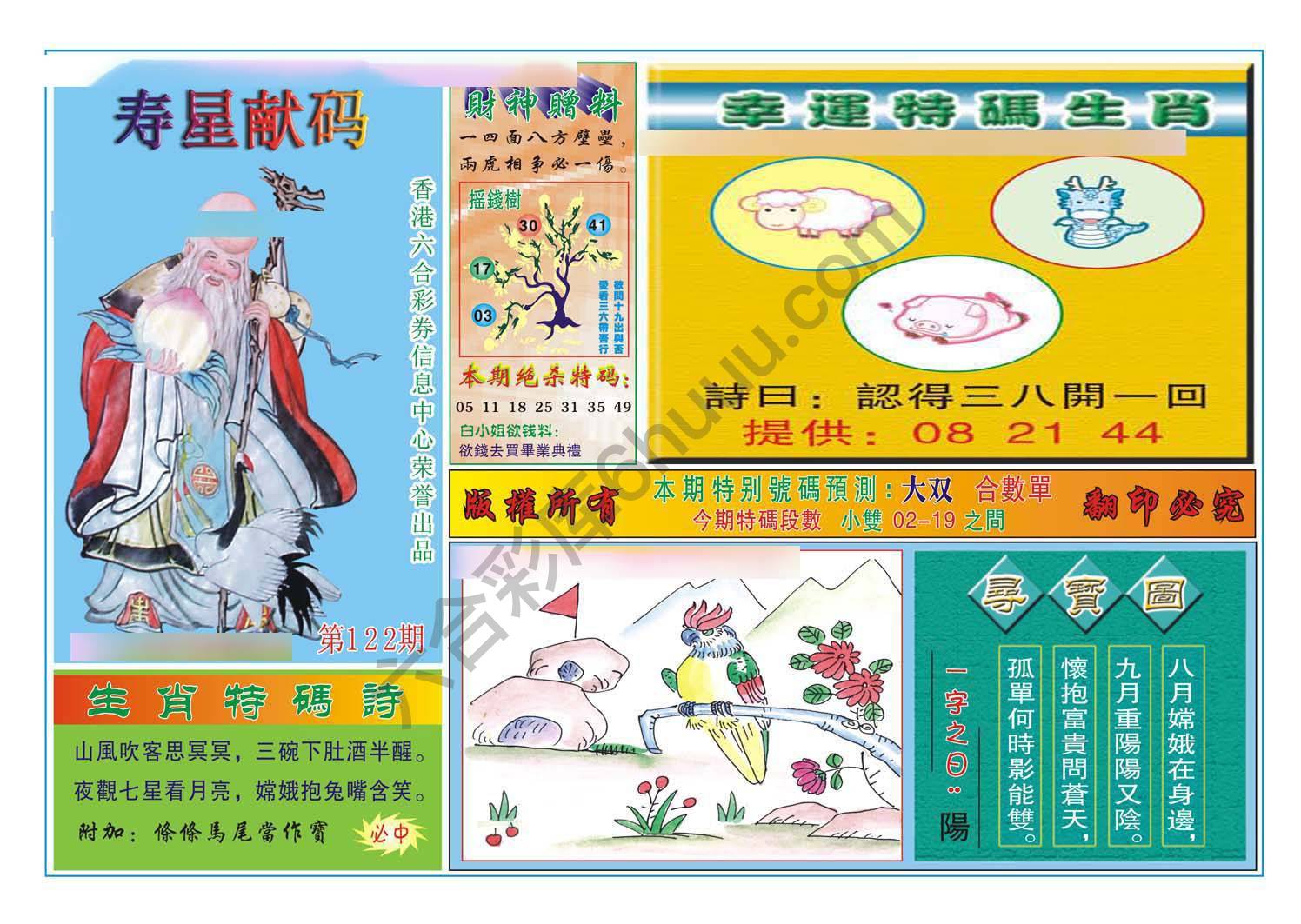 寿星献码