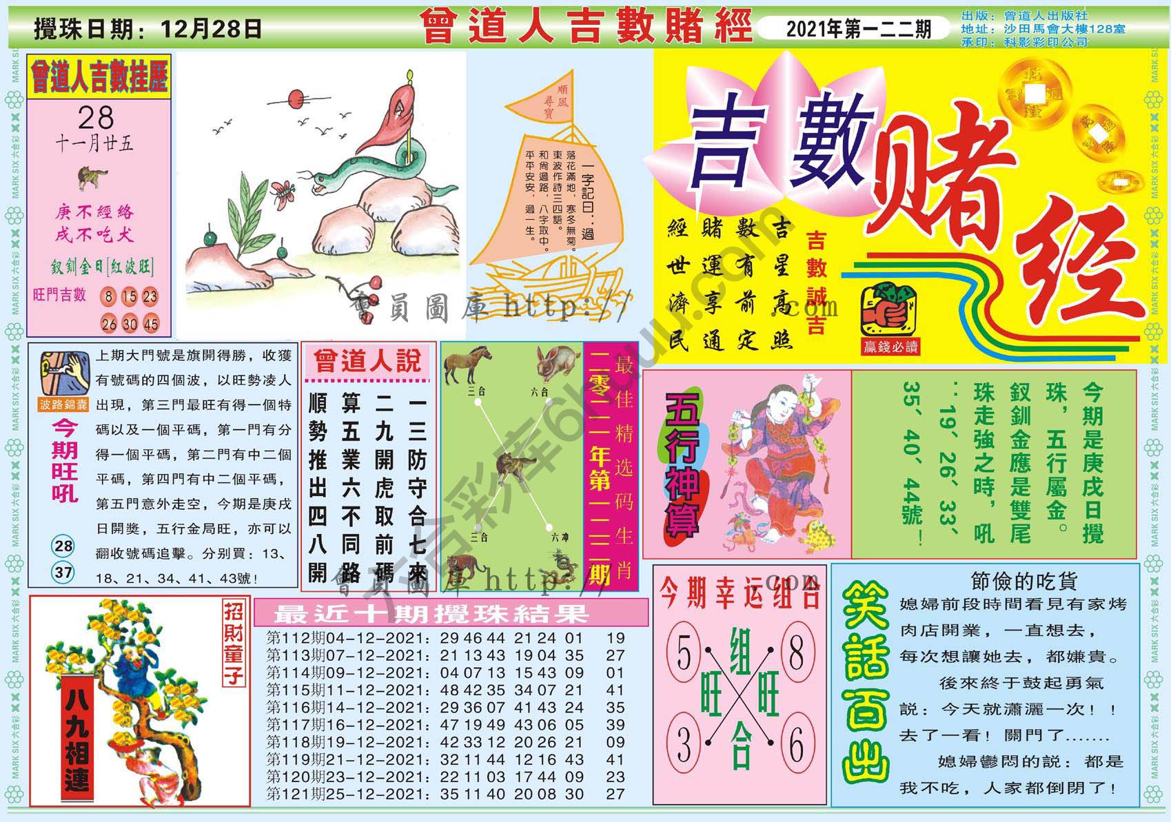 曾道人吉数赌经