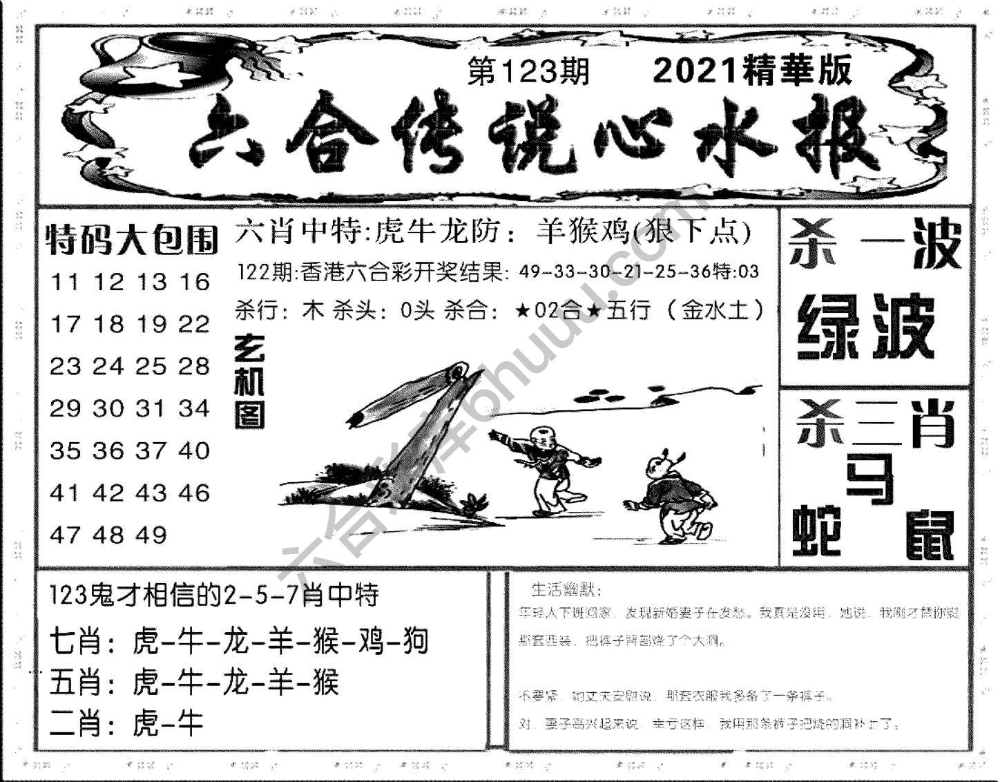六合传说心水报
