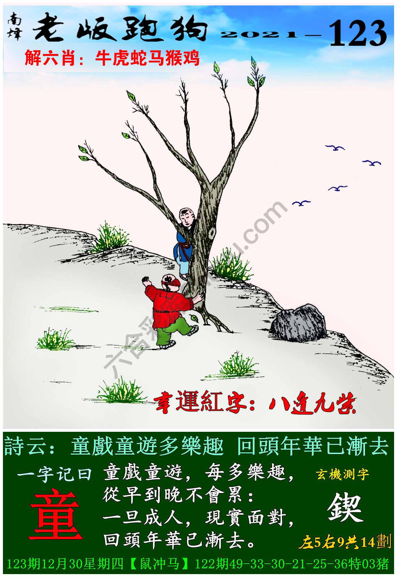 老版跑狗图