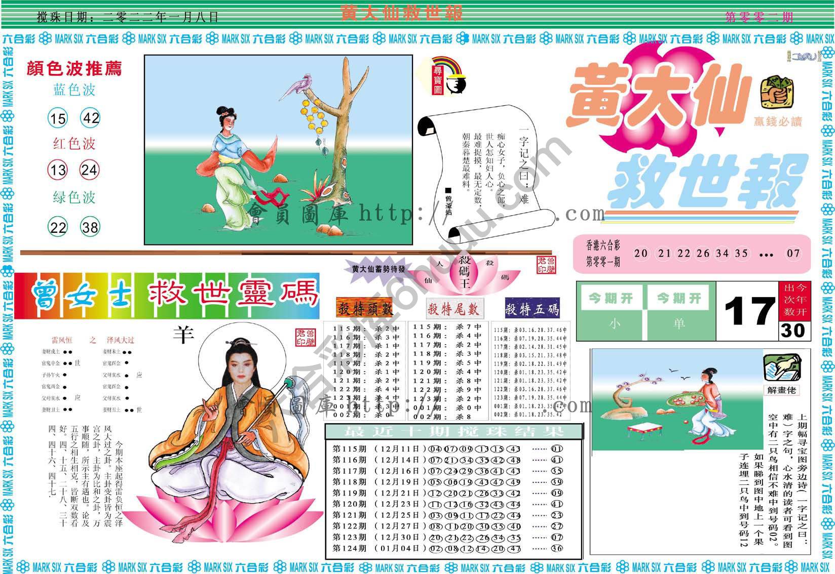 黄大仙救世报