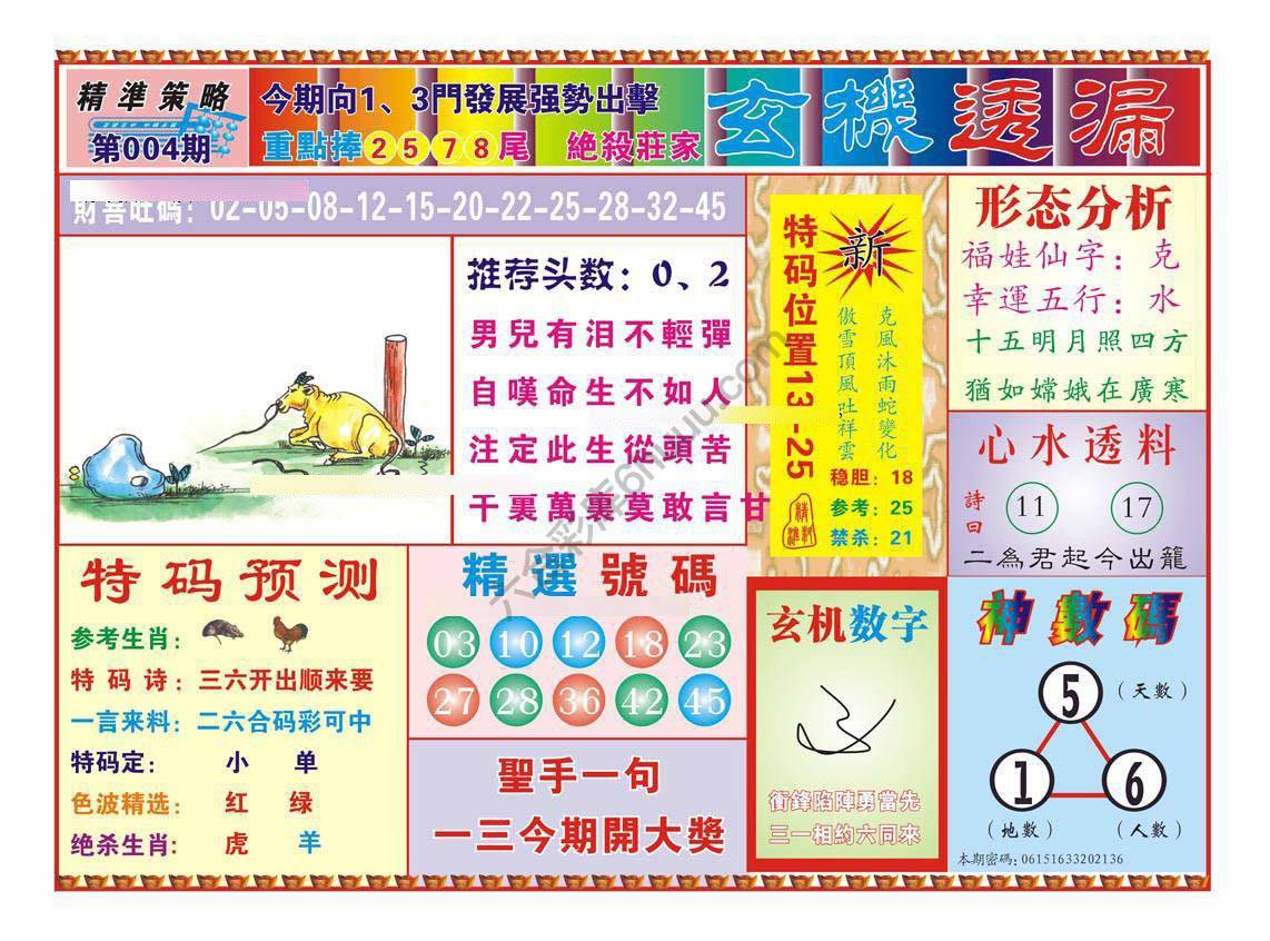 玄机透漏