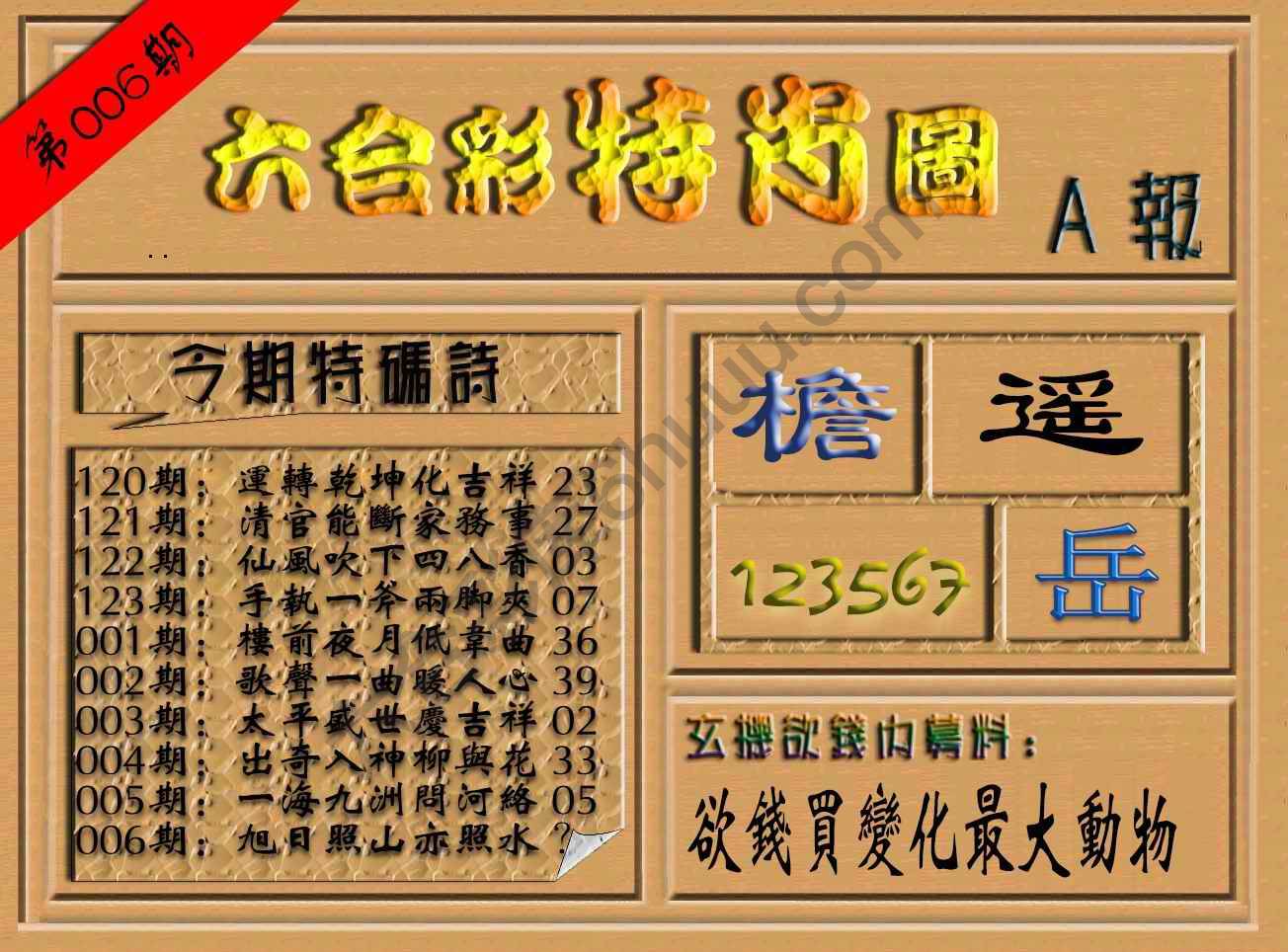 六合彩特肖图