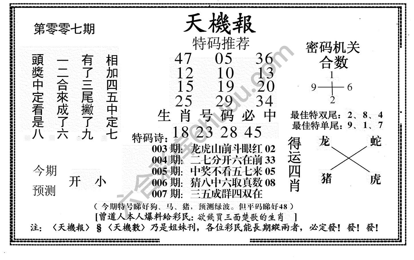 天机报
