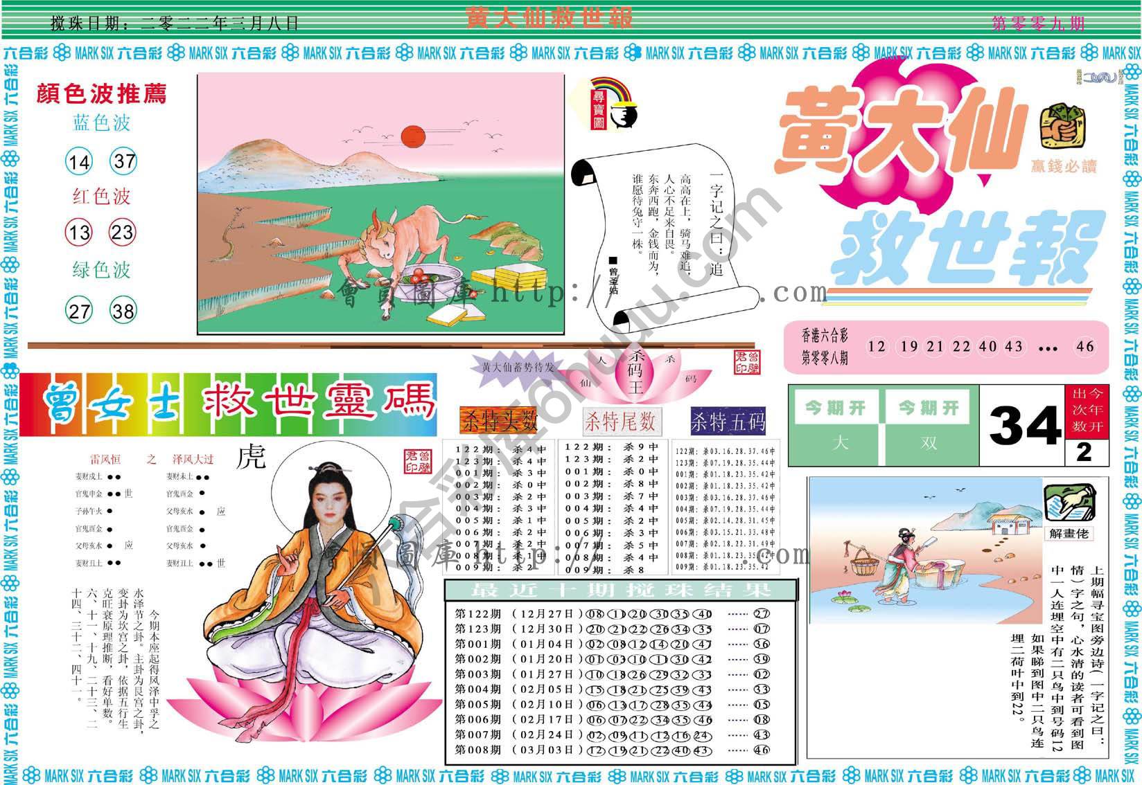 黄大仙救世报