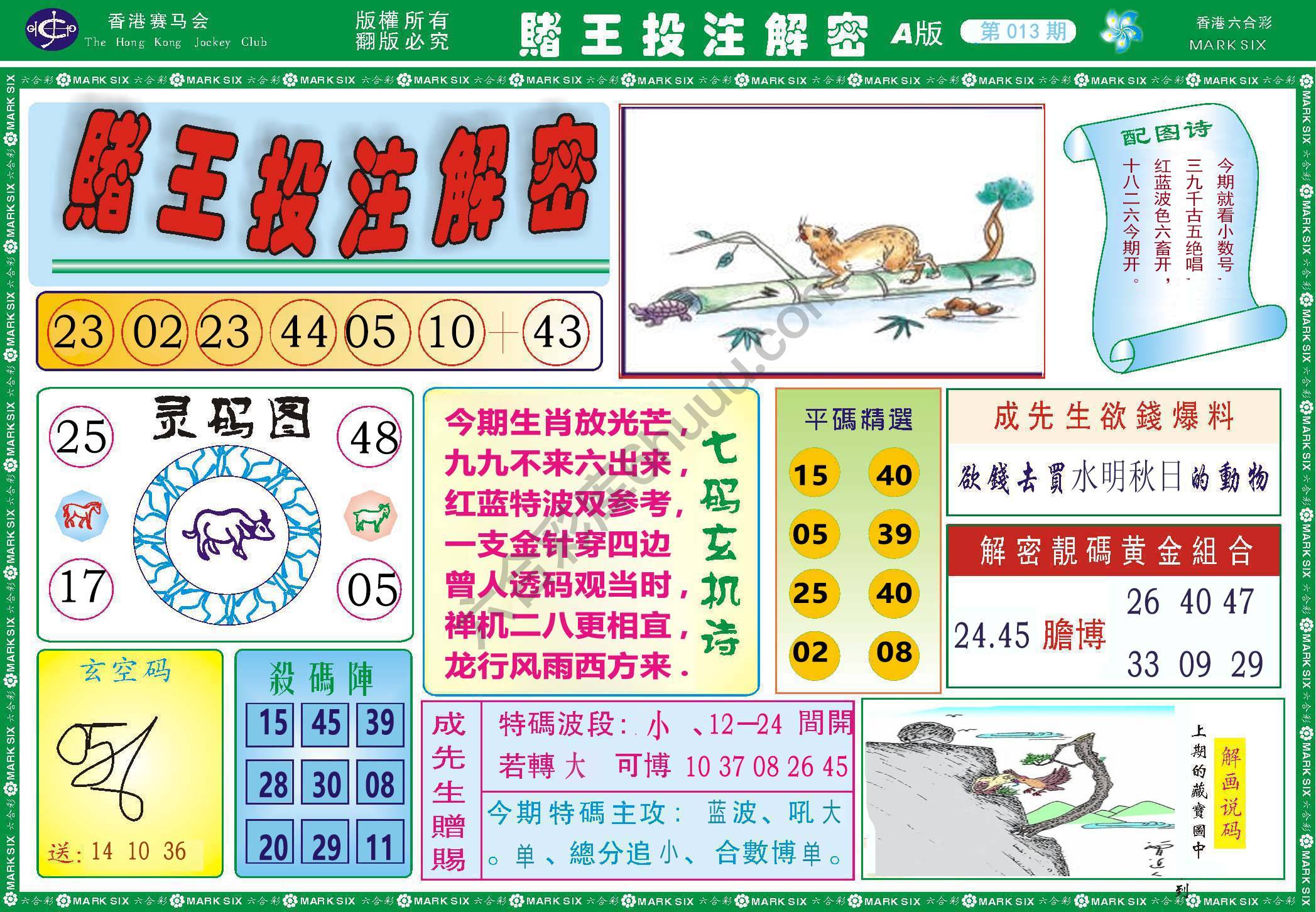 赌王投注解密