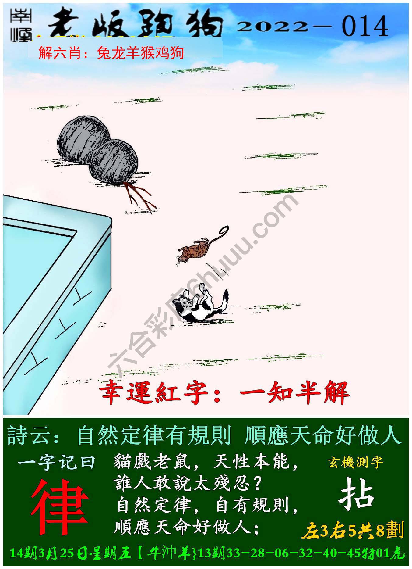 老版跑狗图