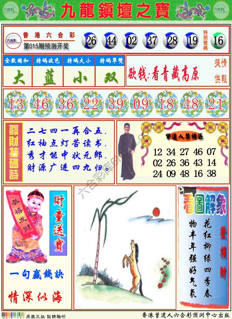 九龙挂牌解特码
