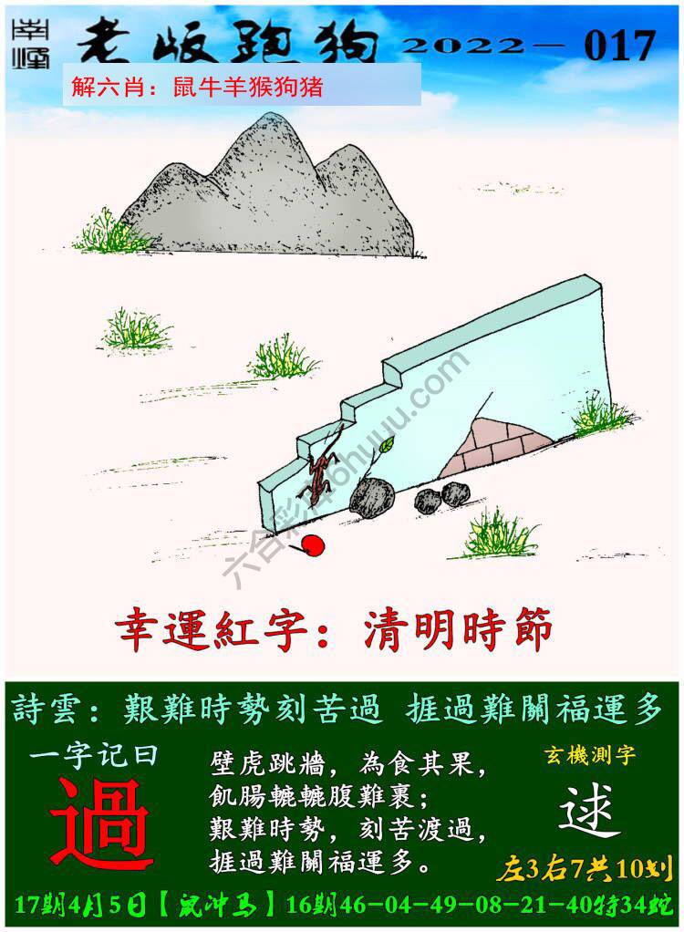 老版跑狗图