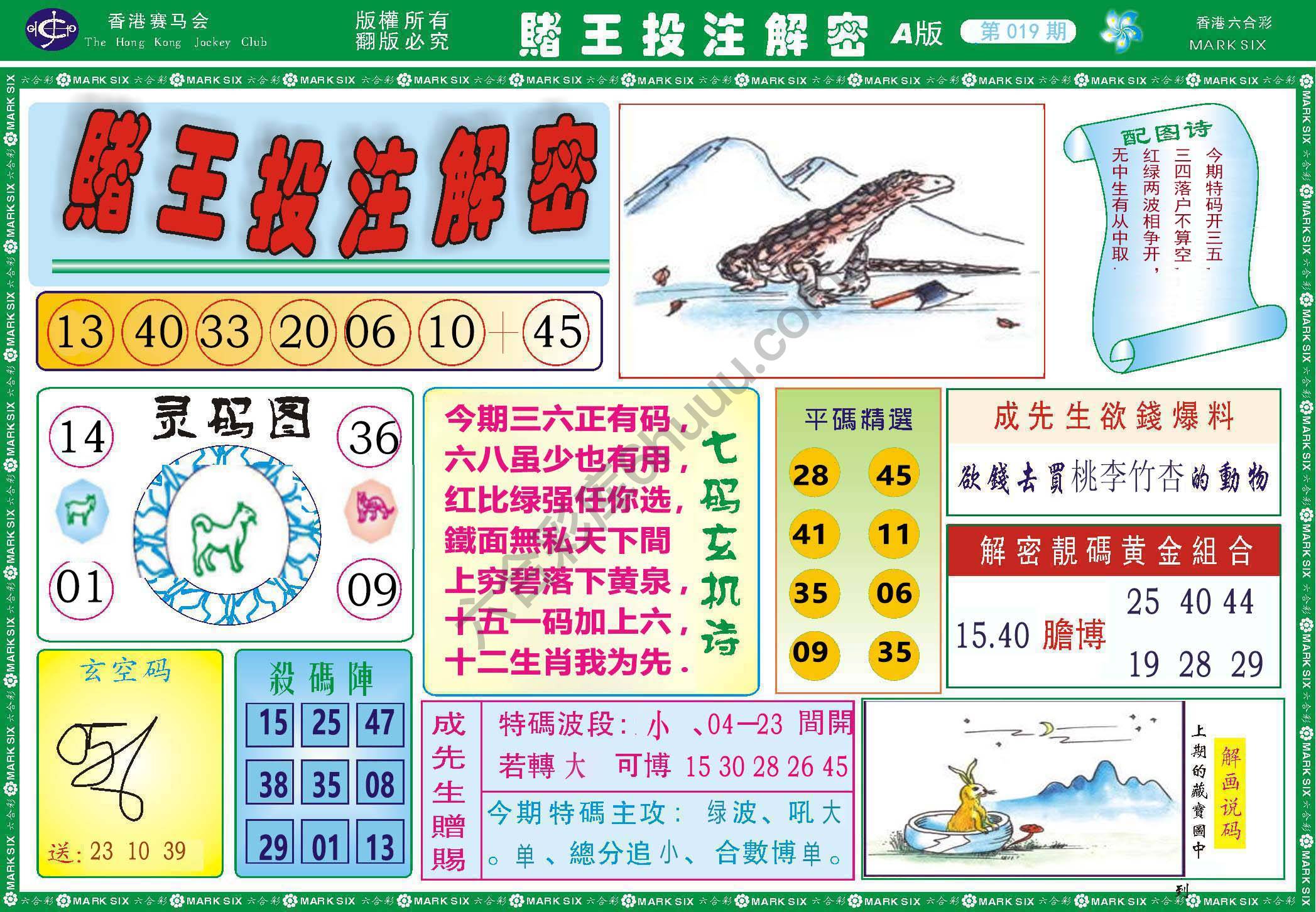 赌王投注解密