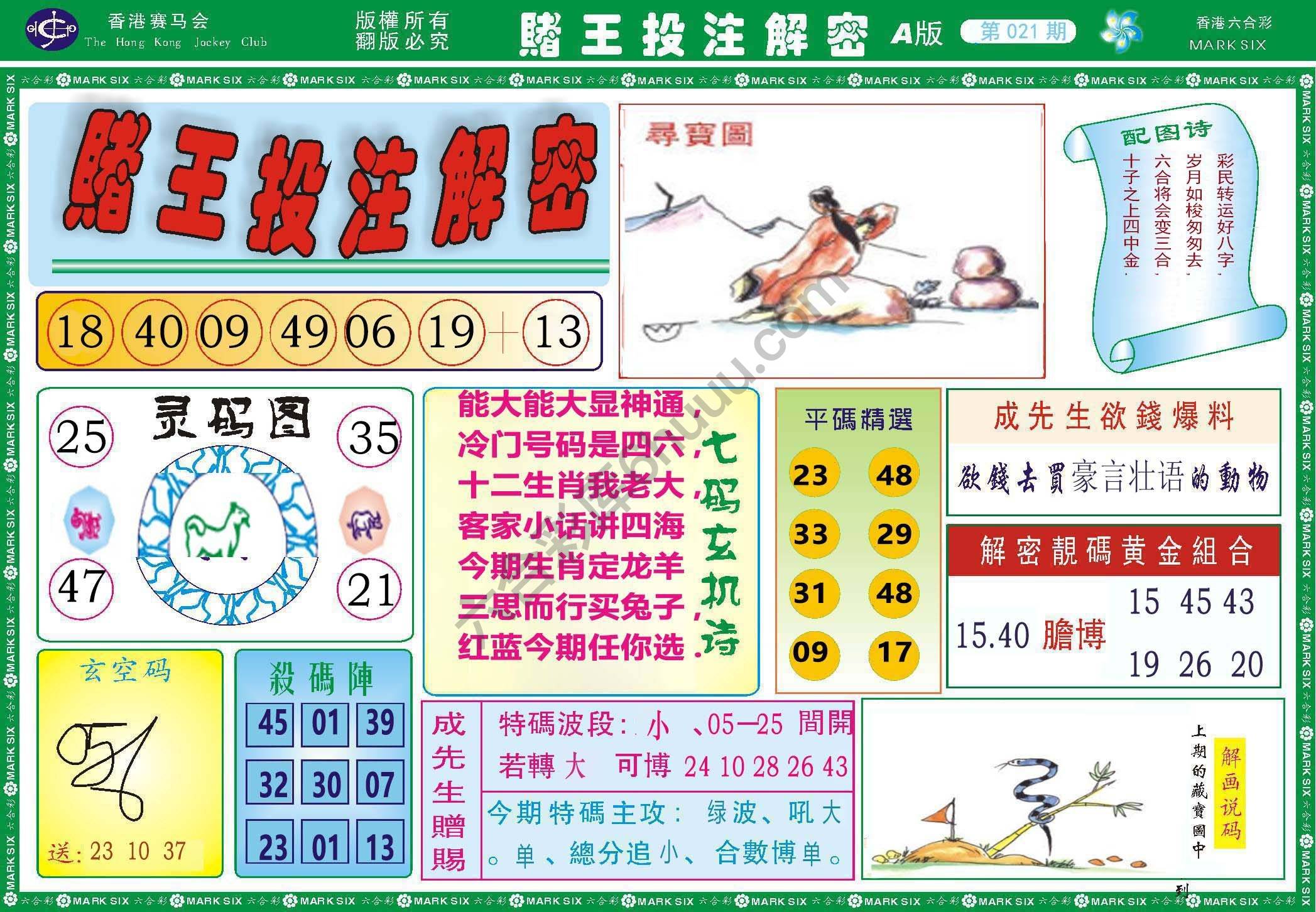赌王投注解密