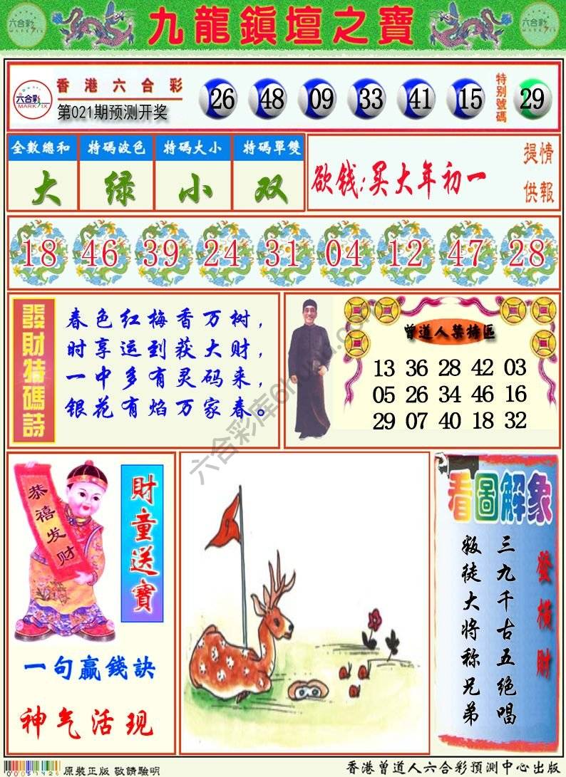 九龙挂牌解特码