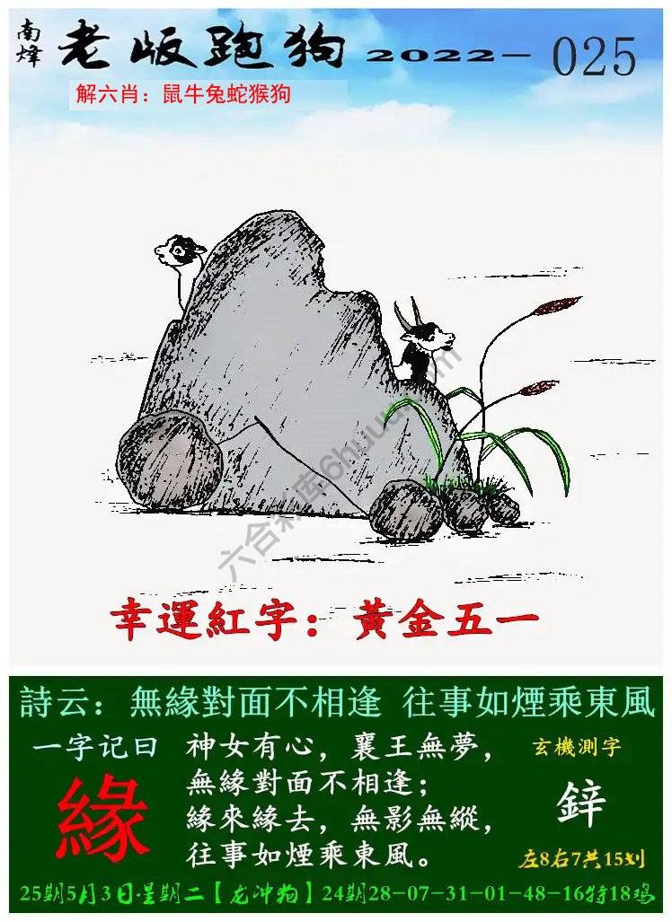 老版跑狗图