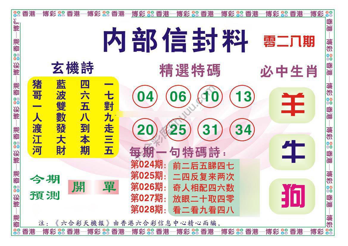 内部信封料
