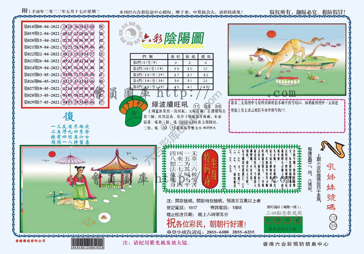 六彩阴阳图