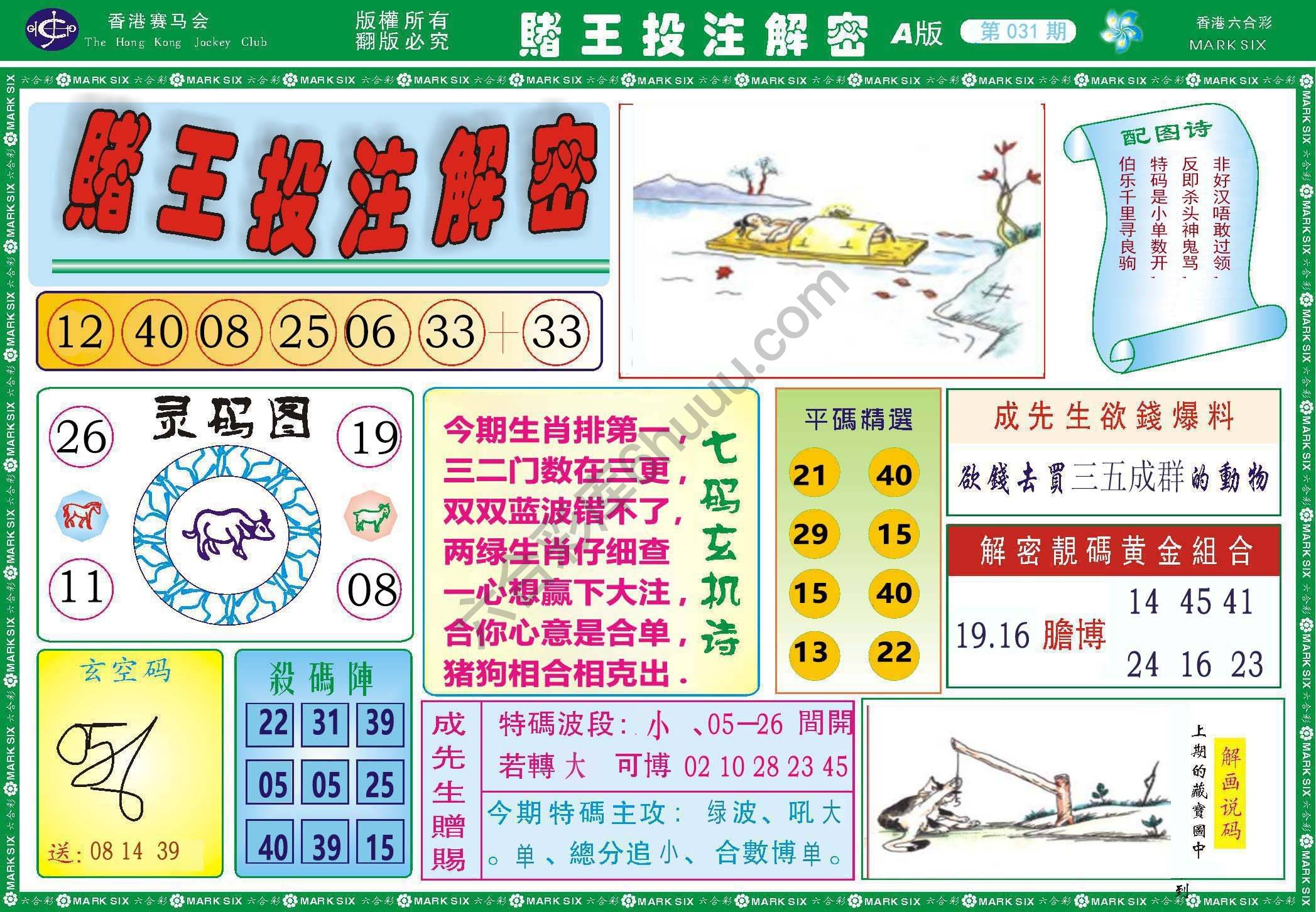 赌王投注解密