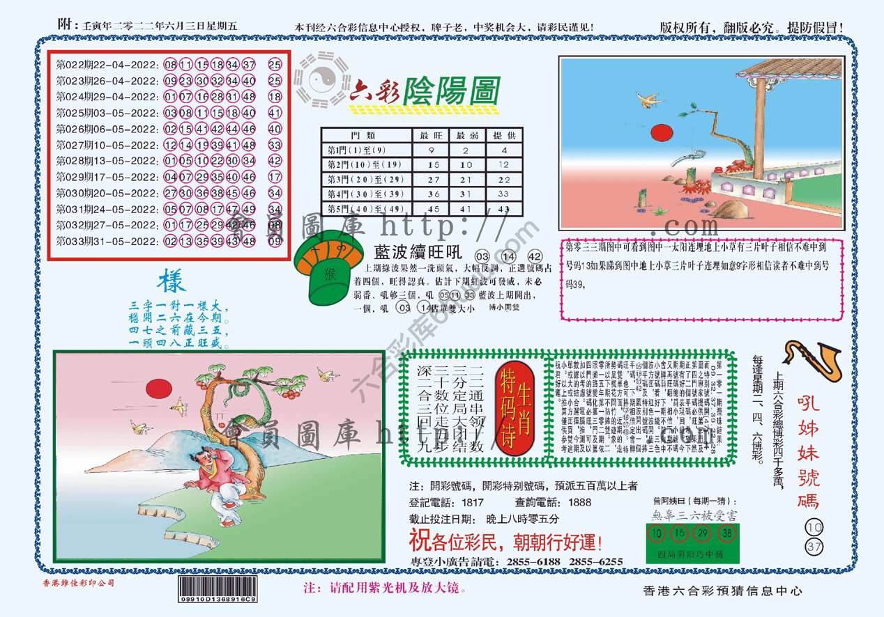 六彩阴阳图