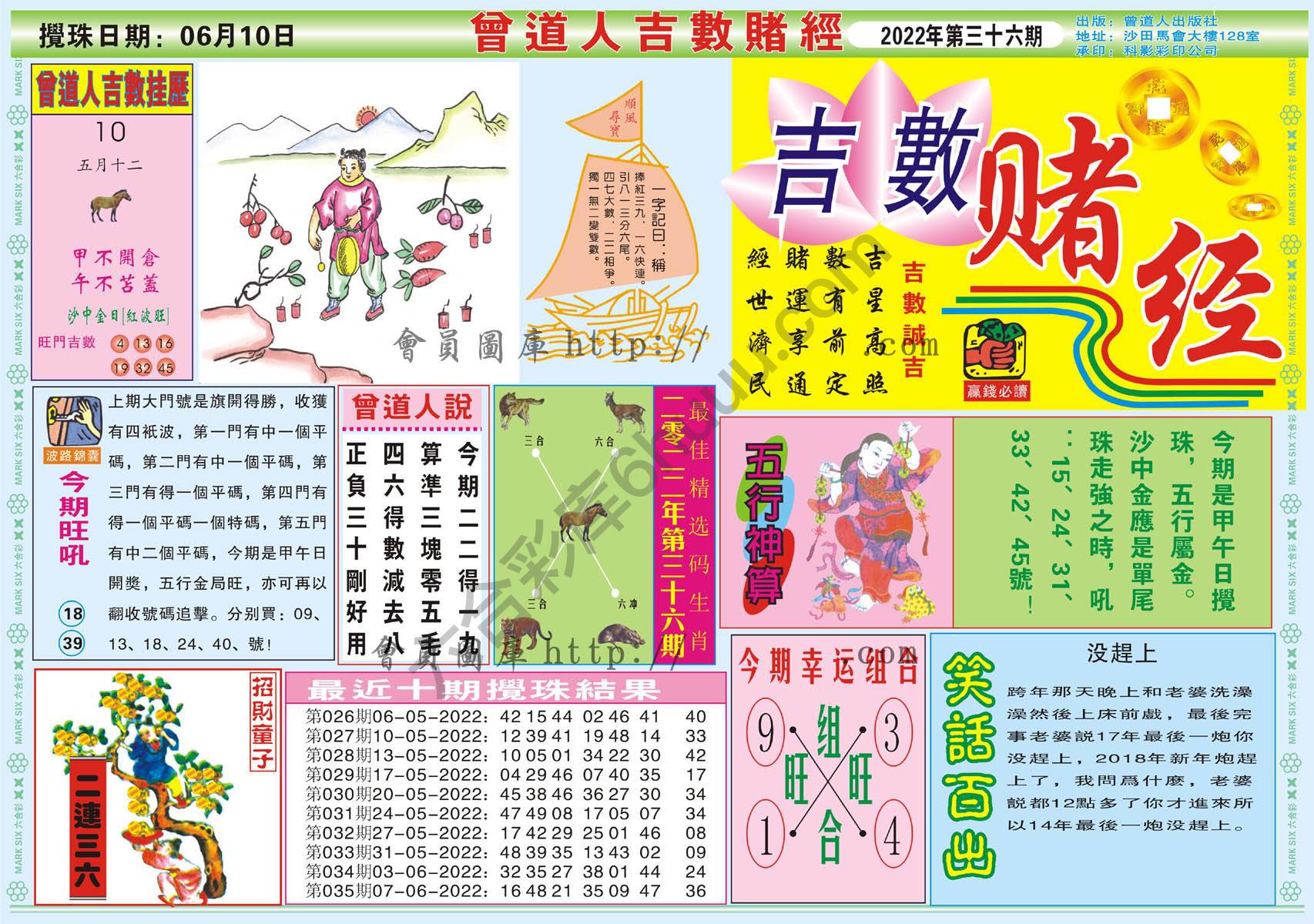 曾道人吉数赌经