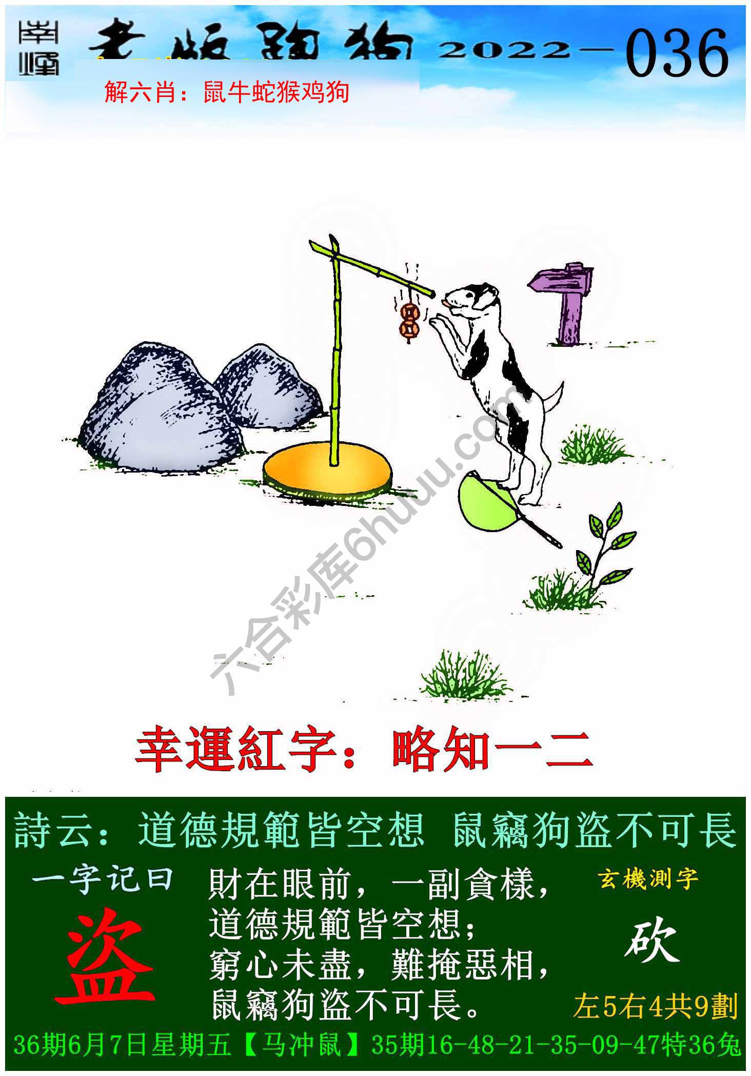 老版跑狗图