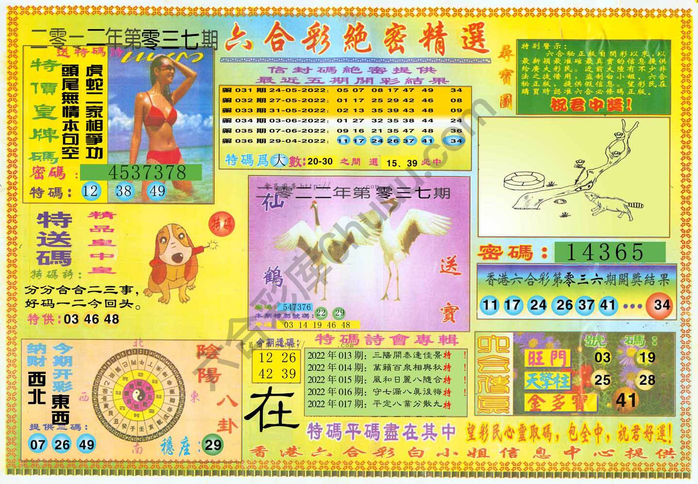 六合彩绝密精选