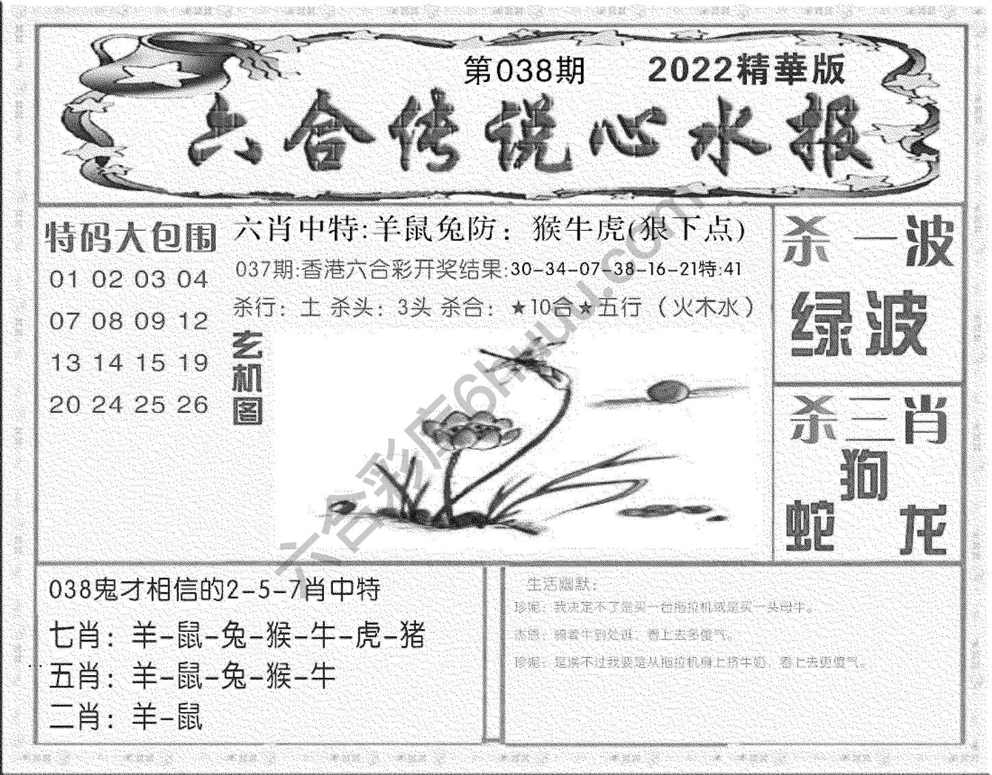 六合传说心水报