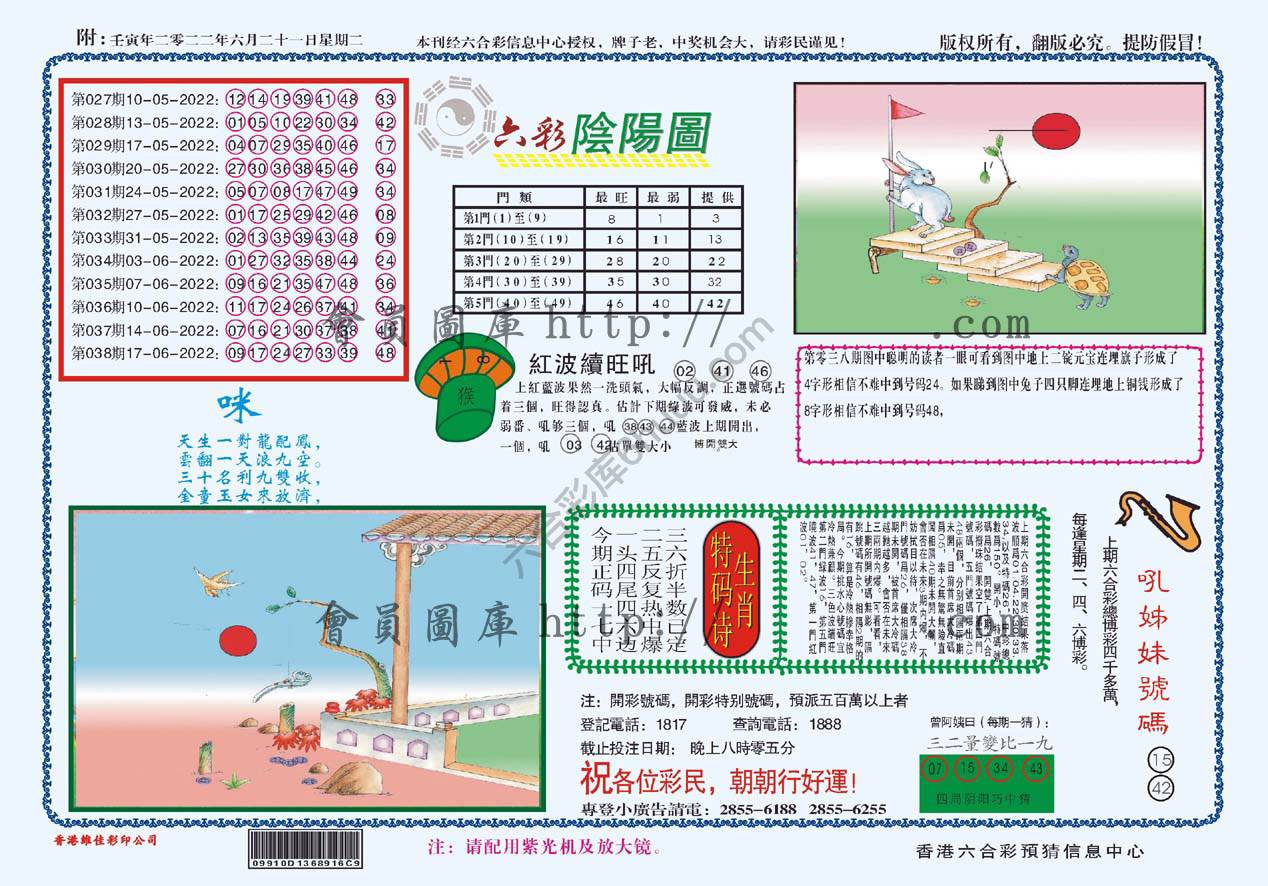 六彩阴阳图