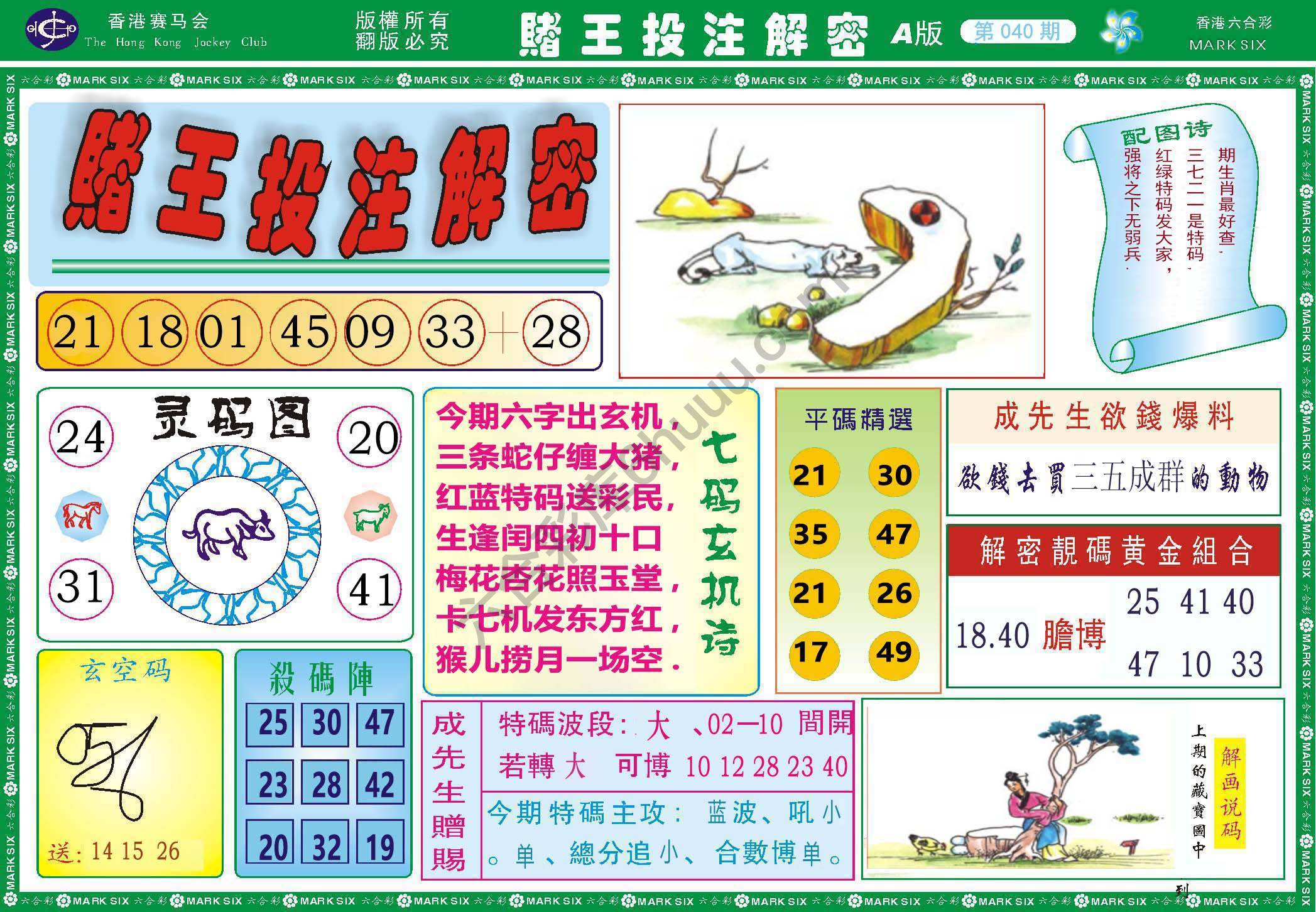 赌王投注解密