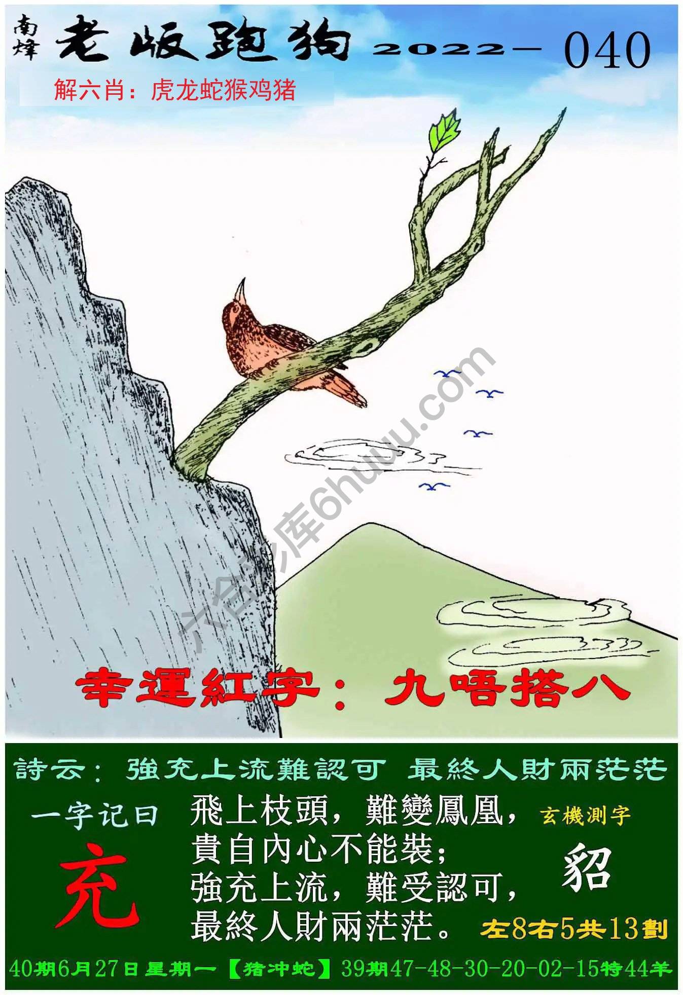 老版跑狗图