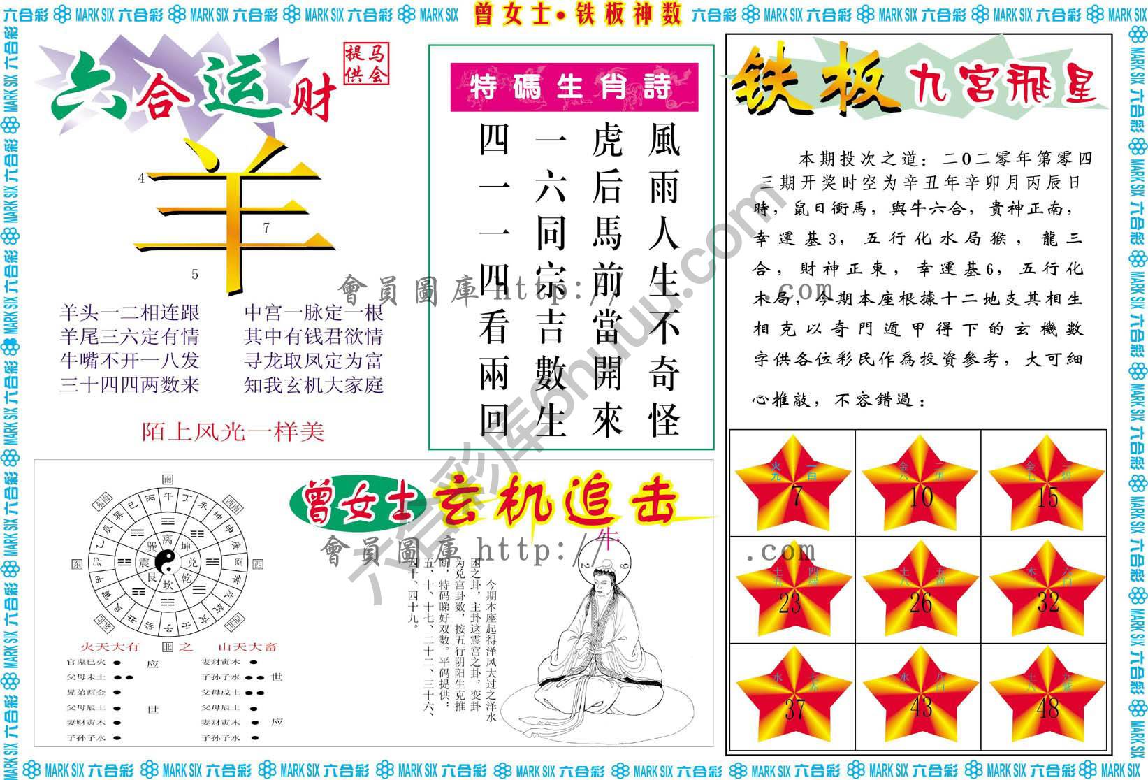 曾女士铁板神数