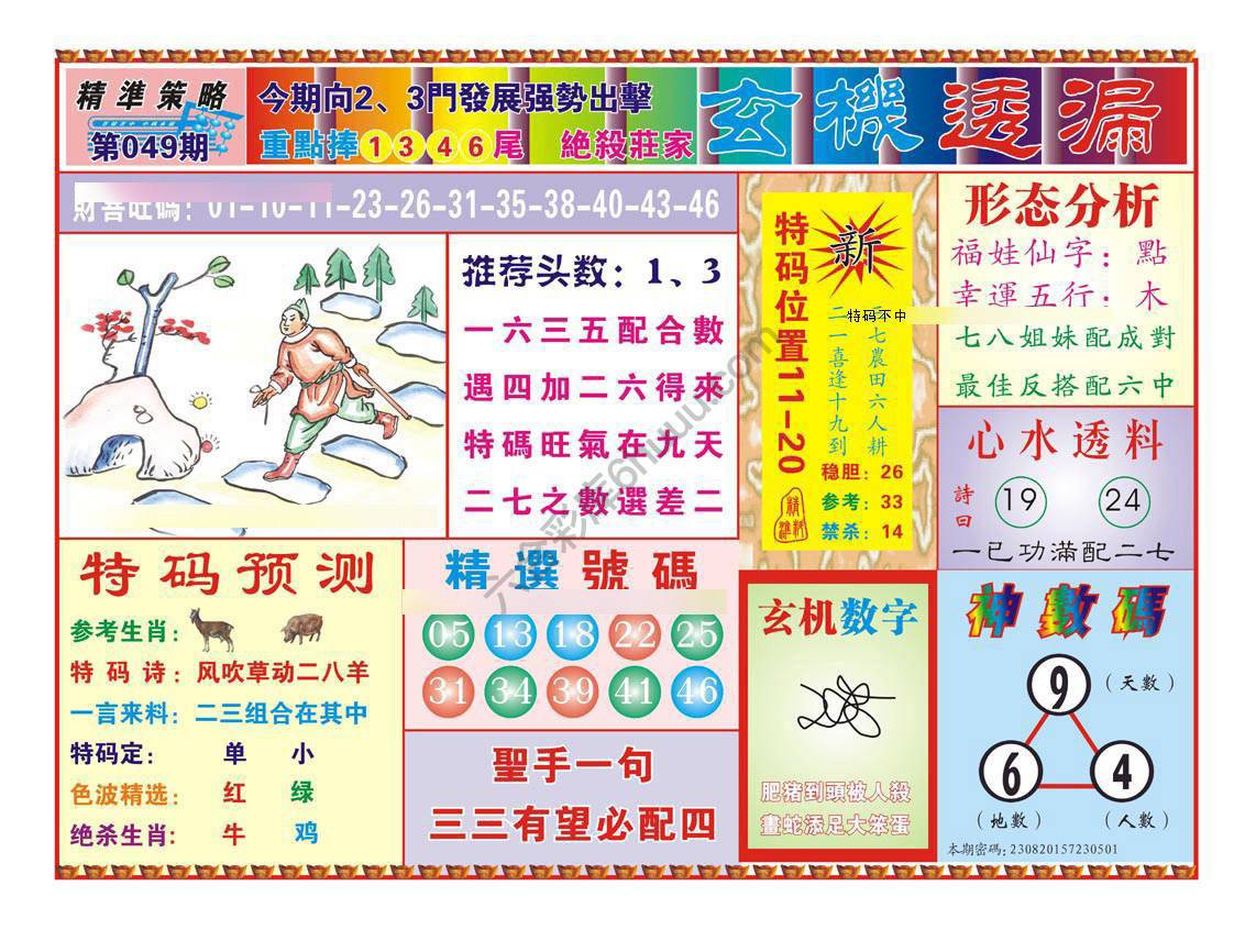 玄机透漏