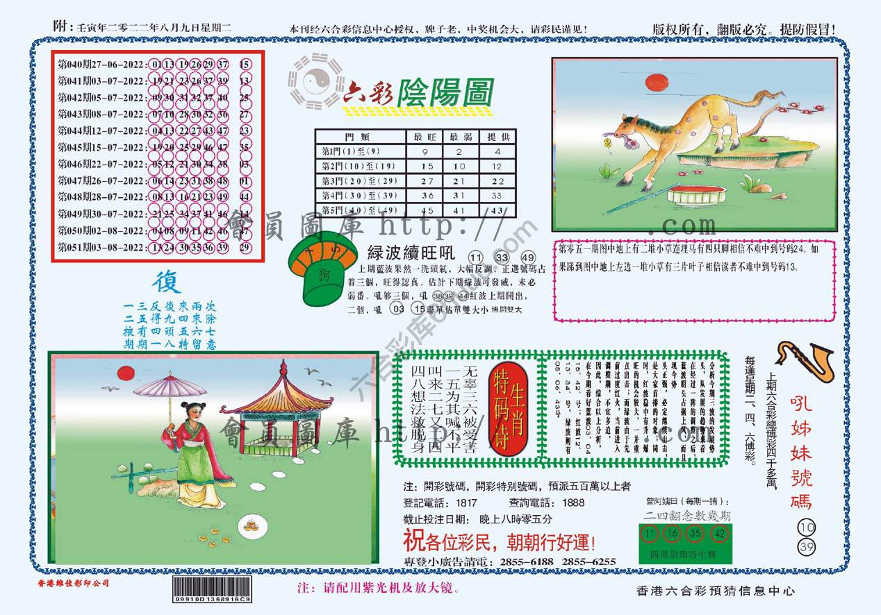 六彩阴阳图