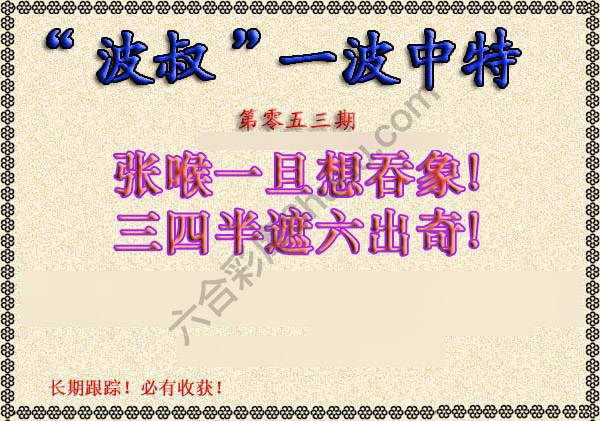 波叔一波中特