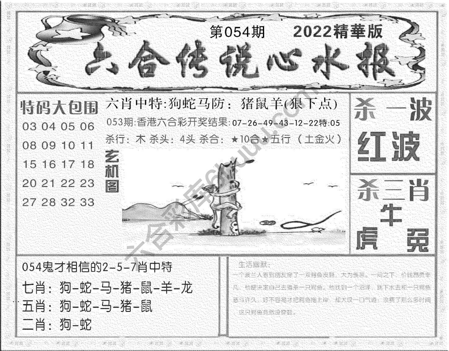 六合传说心水报