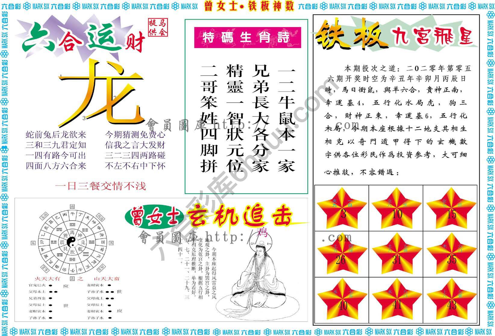 曾女士铁板神数