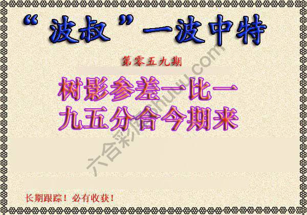 波叔一波中特
