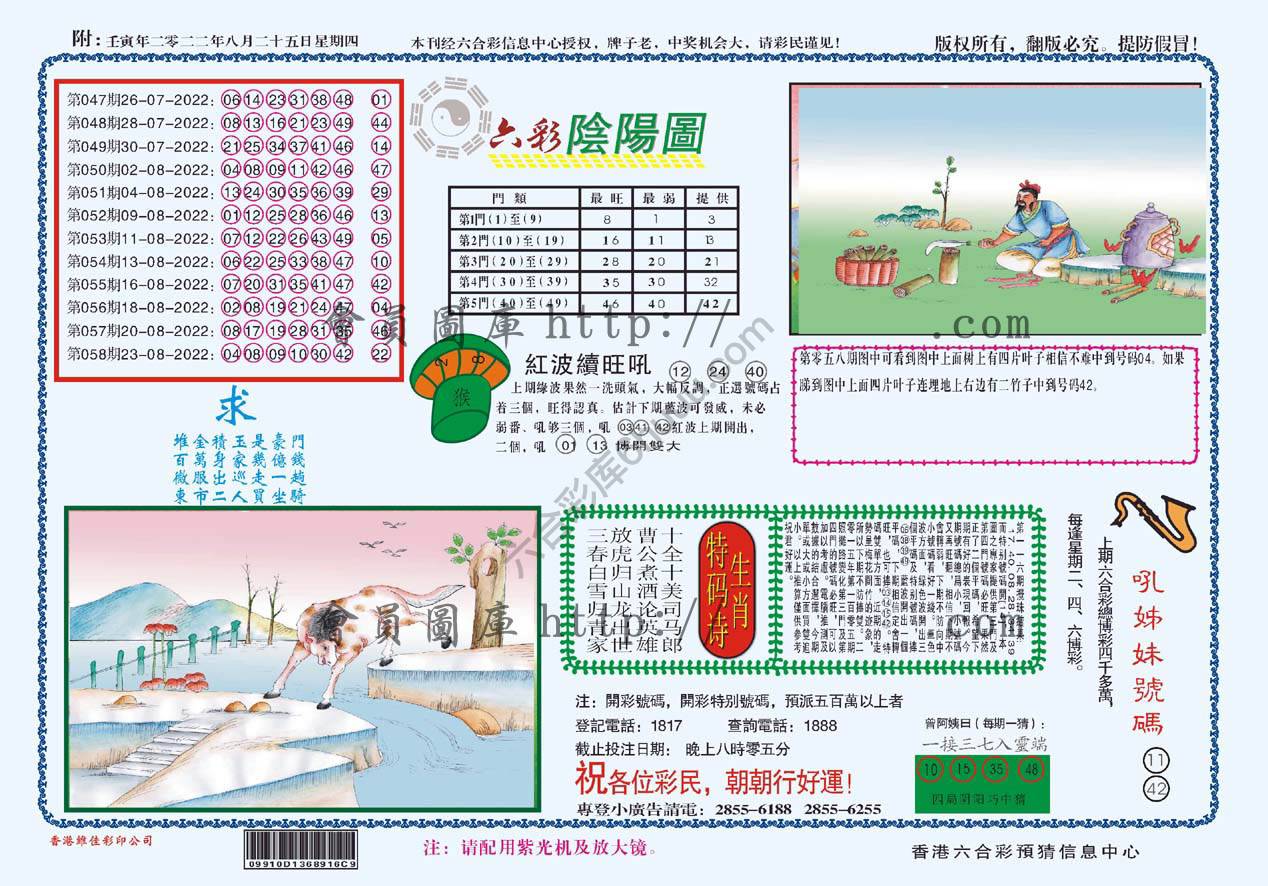 六彩阴阳图