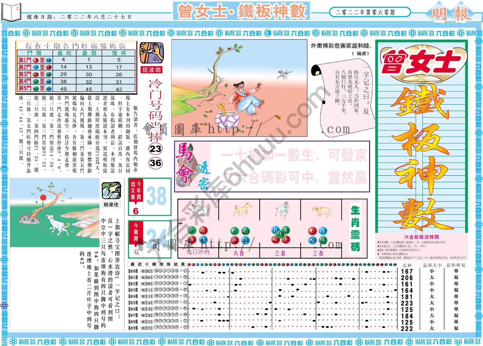 曾女士铁板神数