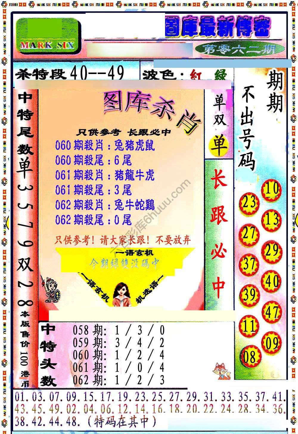 最新传密杀6肖